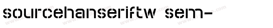 sourcehanseriftw sem字体转换